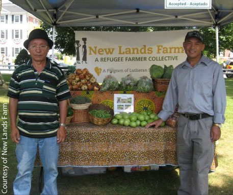 Farmers at a market